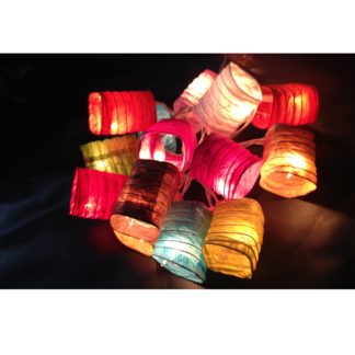 Mixed Colours Paper Lanterns String Lights